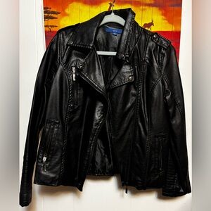 Black Faux Leather Jacket